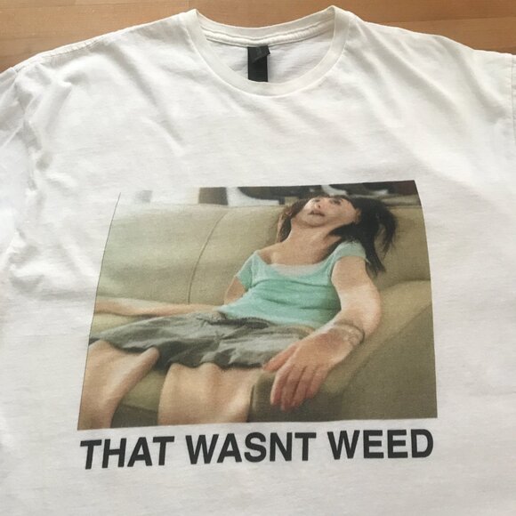 Gildan That Wasnt Weed Short Sleeve T-shirt Funny Graphic Tee XL - Picture 2 of 6